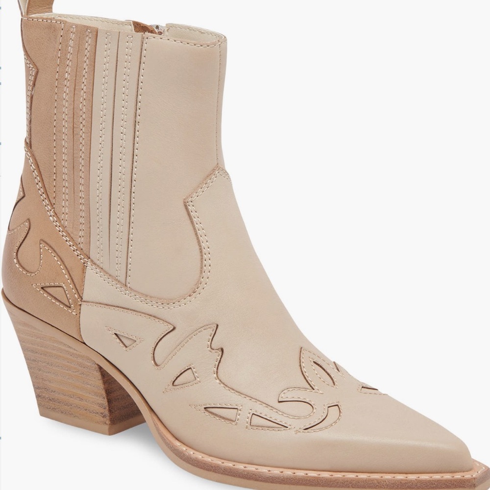 Dolce Vita Beige Ramson Ankle Booties